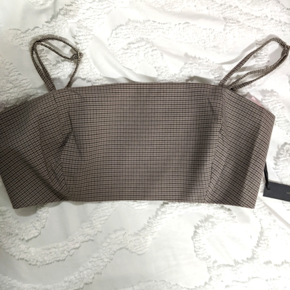 NWT House of Harlow 1960 Super cropped tank top